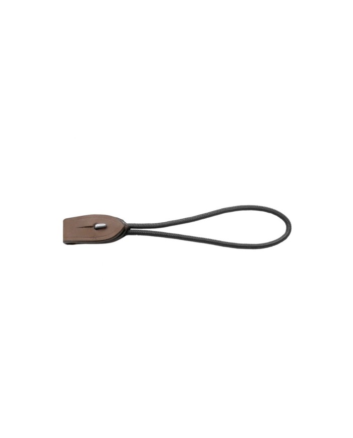 PELHAM BIT CONVERTERS, LEATHER W.NYLON ROPE RD.WEBBED BROWN