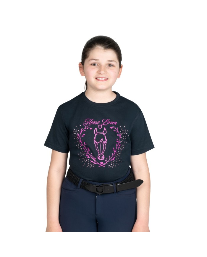 GIRL S HORSE LOVER COTTON T-SHIRT