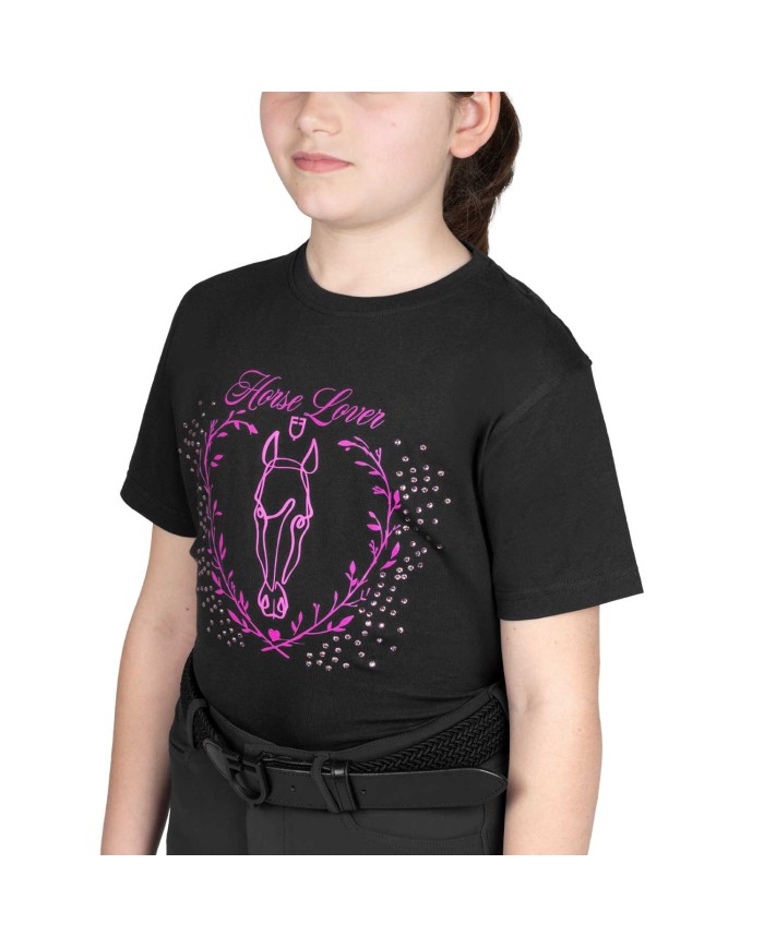 GIRL S HORSE LOVER COTTON T-SHIRT