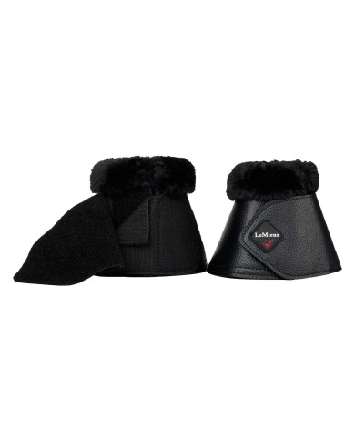 FLEECE WRAPROUND OVER REACH BOOTS BLACK