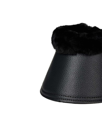 FLEECE WRAPROUND OVER REACH BOOTS BLACK