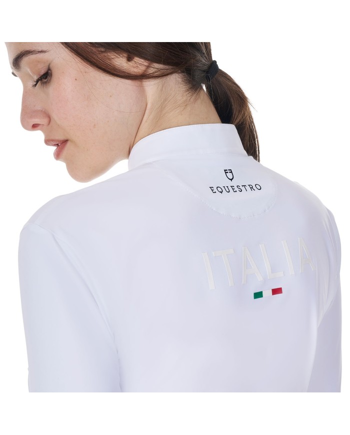 WOMEN S COMPETITION POLO LS ZIP EQUESTROxFISE