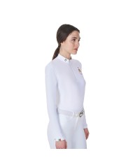 WOMEN S COMPETITION POLO LS ZIP EQUESTROxFISE