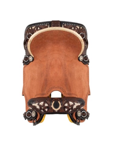 COW HORSE SADDLE RANCH STARLINGHT WITH ROUGHOUT SEAT