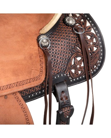COW HORSE SADDLE RANCH STARLINGHT WITH ROUGHOUT SEAT