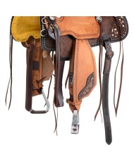 COW HORSE SADDLE RANCH STARLINGHT WITH ROUGHOUT SEAT