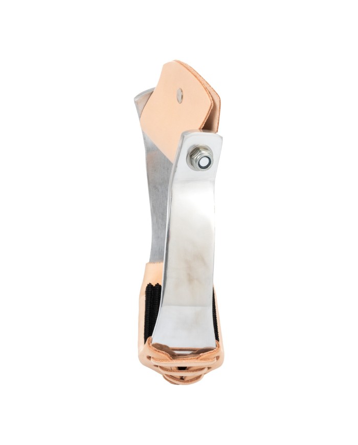 BARREL WESTERN STIRRUPS W/COVERED BENCH