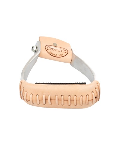 BARREL WESTERN STIRRUPS W/COVERED BENCH