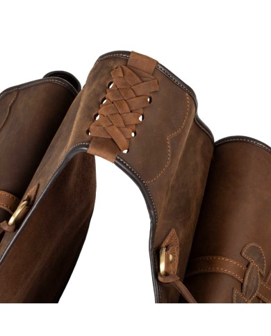 LEATHER SADDLE BAG