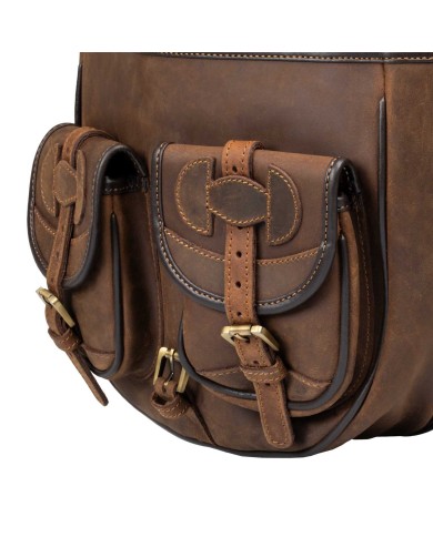LEATHER SADDLE BAG