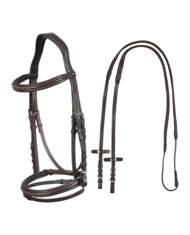 PADDED FANCY STITCHING LEATHER BRIDLE
