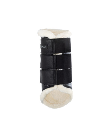 Stinchiere posteriori montone sintetico triplo velcro Stinchiere posteriori montone sintetico triplo velcro