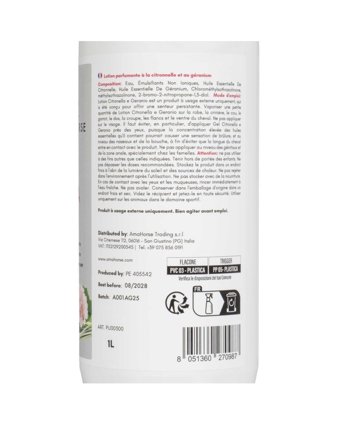 LOZIONE CITRONELLA E GERANIO (1 LT)