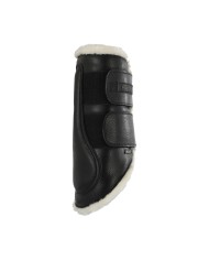 ECO-LEATHER FRONT BRUSHING HORSE BOOTS W/DOUBLE FASTENING