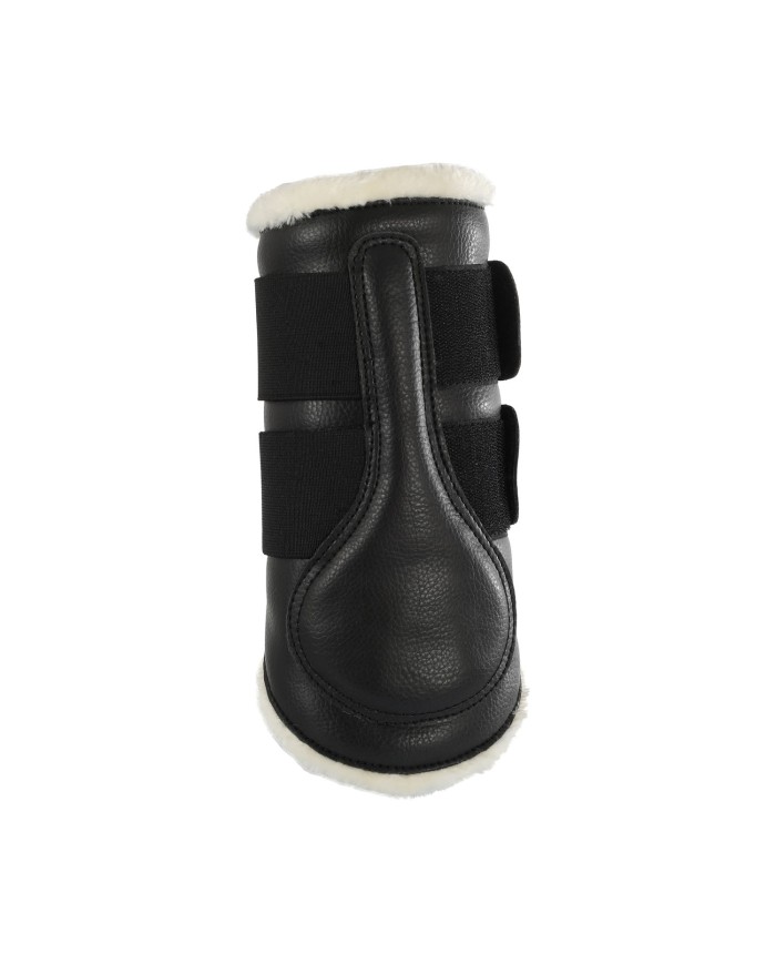 ECO-LEATHER FRONT BRUSHING HORSE BOOTS W/DOUBLE FASTENING