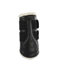 ECO-LEATHER FRONT BRUSHING HORSE BOOTS W/DOUBLE FASTENING