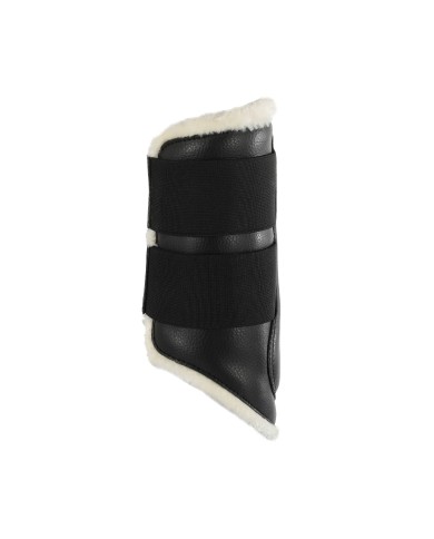 ECO-LEATHER FRONT BRUSHING HORSE BOOTS W/DOUBLE FASTENING