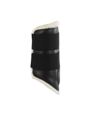 ECO-LEATHER FRONT BRUSHING HORSE BOOTS W/DOUBLE FASTENING