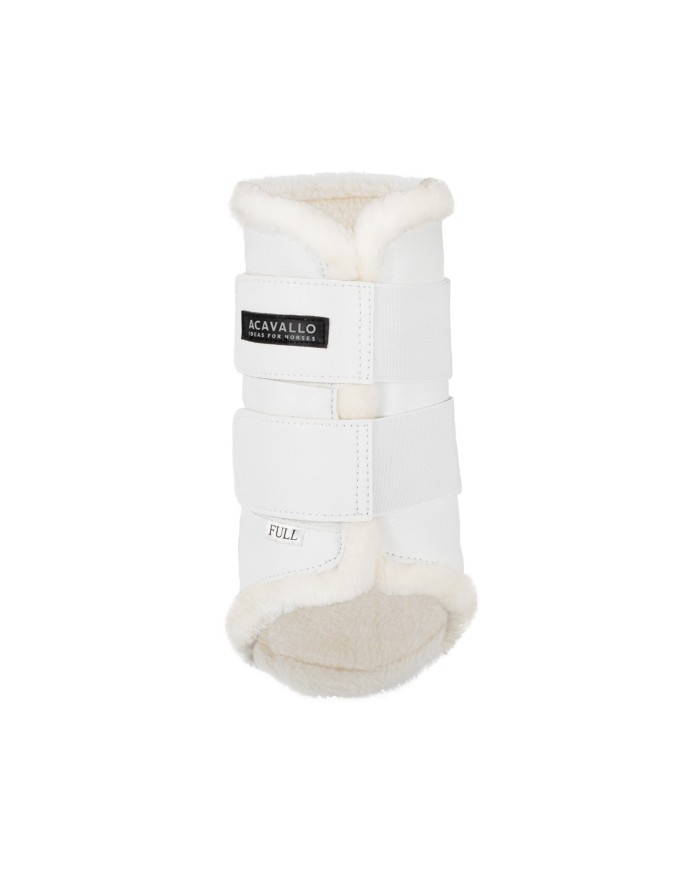 ECO-LEATHER FRONT BRUSHING HORSE BOOTS W/DOUBLE FASTENING