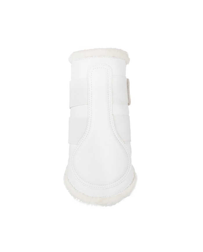 ECO-LEATHER FRONT BRUSHING HORSE BOOTS W/DOUBLE FASTENING