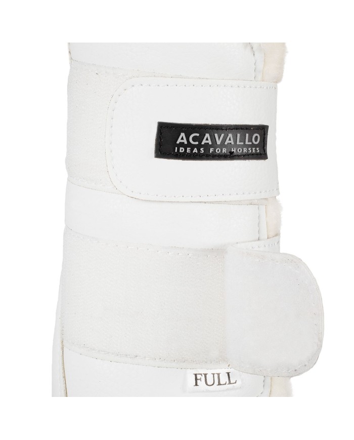 ECO-LEATHER FRONT BRUSHING HORSE BOOTS W/DOUBLE FASTENING