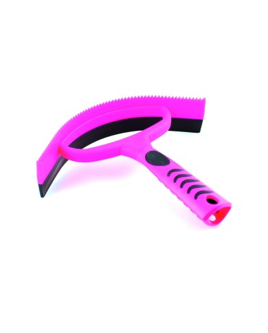 ASCIUGA SUDORE PLASTICA CON MANICO ERGONOMICO LIME , FUXIA , TURCHESE
