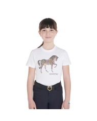 T-SHIRT BIMBO/A CAVALLINO