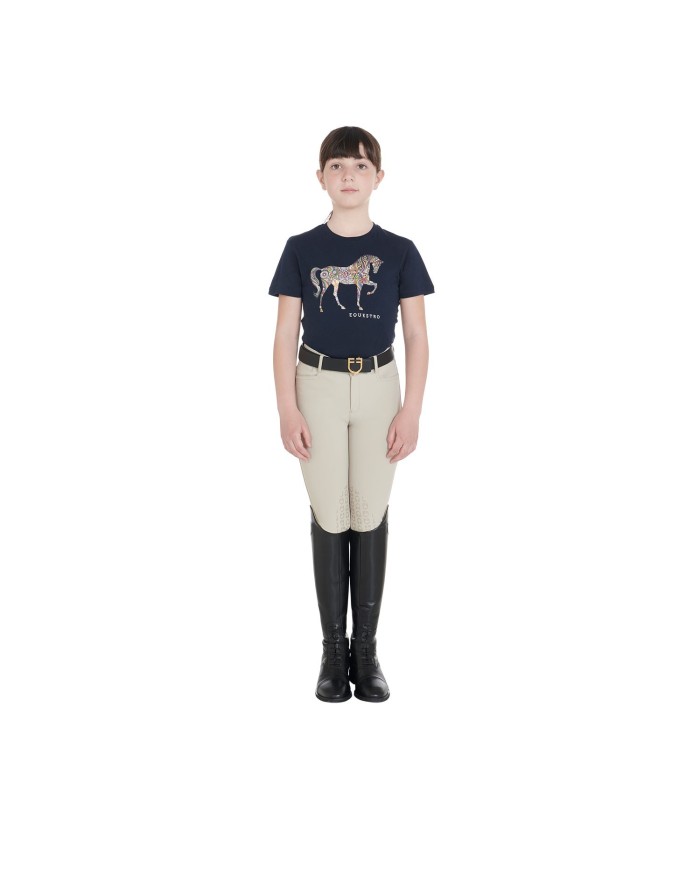 T-SHIRT BIMBO/A CAVALLINO