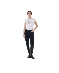 WOMEN S INTERFERENCE HORSE PRINT COTTON T-SHIRT