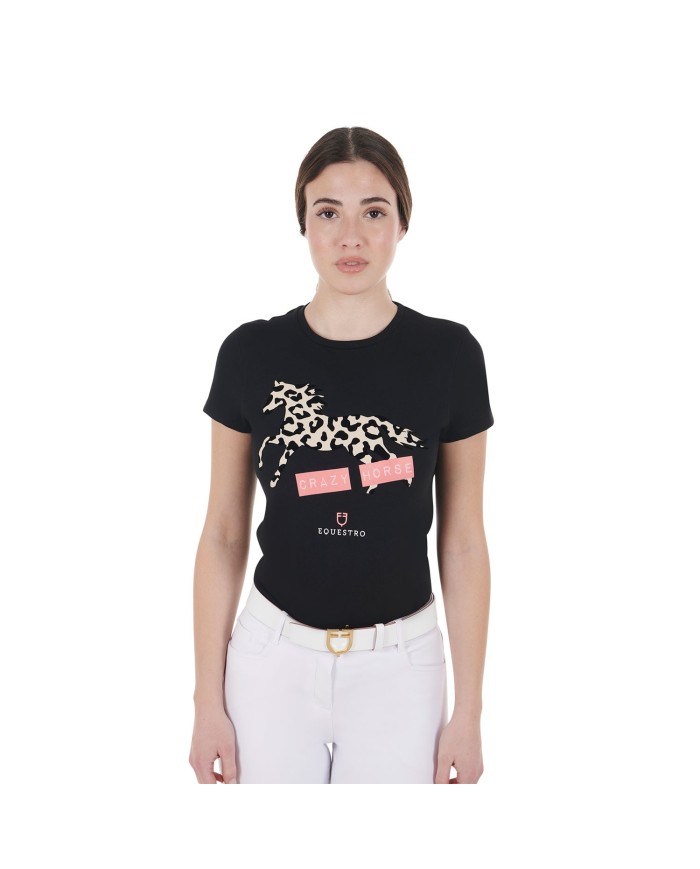 WOMEN S CRAZY HORSE COTTON T-SHIRT