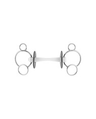 NATHE 3-RING BIT 20MM WITH FLEX. MULLEN MOUTH
