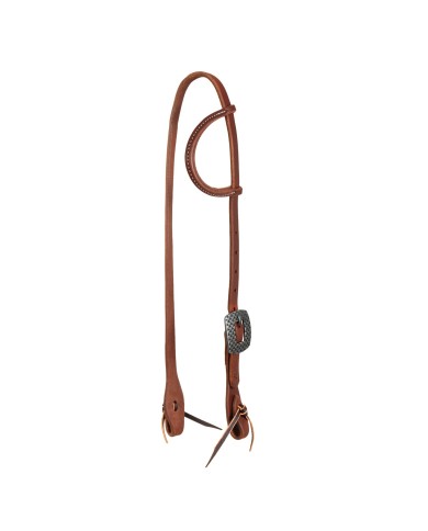 TESTIERA PROFESSIONAL S CHOICE IN CUOIO GRASSO DA 5/8 CON FIBBIA RASP