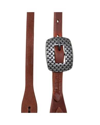 TESTIERA PROFESSIONAL S CHOICE IN CUOIO GRASSO DA 5/8 CON FIBBIA RASP