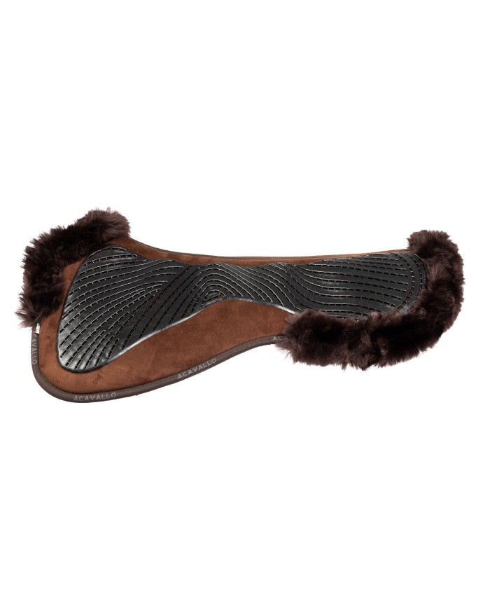 DRESSAGE CLOSE CONTACT GEL & MEMORY FOAM 1/2 PAD W/SHEEPSKIN