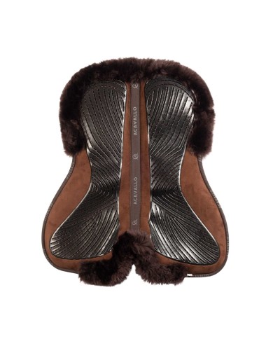 DRESSAGE CLOSE CONTACT GEL & MEMORY FOAM 1/2 PAD W/SHEEPSKIN
