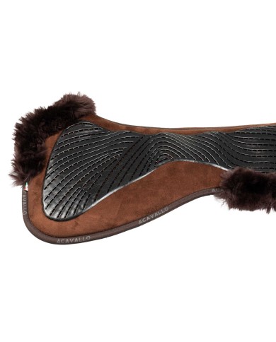 DRESSAGE CLOSE CONTACT GEL & MEMORY FOAM 1/2 PAD W/SHEEPSKIN