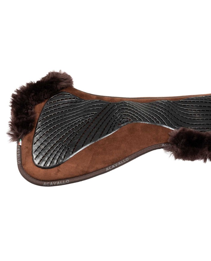 DRESSAGE CLOSE CONTACT GEL & MEMORY FOAM 1/2 PAD W/SHEEPSKIN