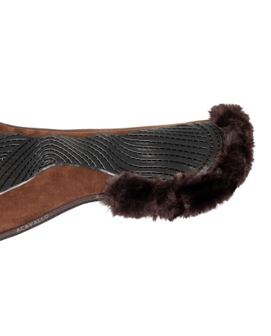 DRESSAGE CLOSE CONTACT GEL & MEMORY FOAM 1/2 PAD W/SHEEPSKIN