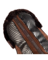 DRESSAGE CLOSE CONTACT GEL & MEMORY FOAM 1/2 PAD W/SHEEPSKIN