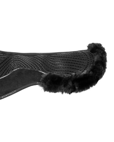 DRESSAGE CLOSE CONTACT GEL & MEMORY FOAM 1/2 PAD W/SHEEPSKIN