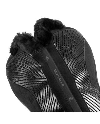 DRESSAGE CLOSE CONTACT GEL & MEMORY FOAM 1/2 PAD W/SHEEPSKIN