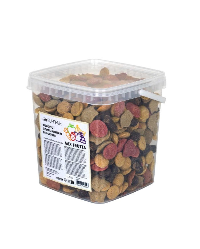 BISCOTTI PER CAVALLI MIX DI FRUTTA 2,7 KG