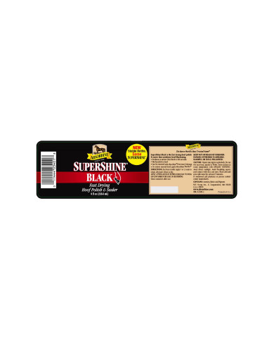 SUPERSHINE BLACK HOOF POLISH ABSORBINE 236ML SUPERSHINE BLACK HOOF POLISH ABSORBINE 236ML