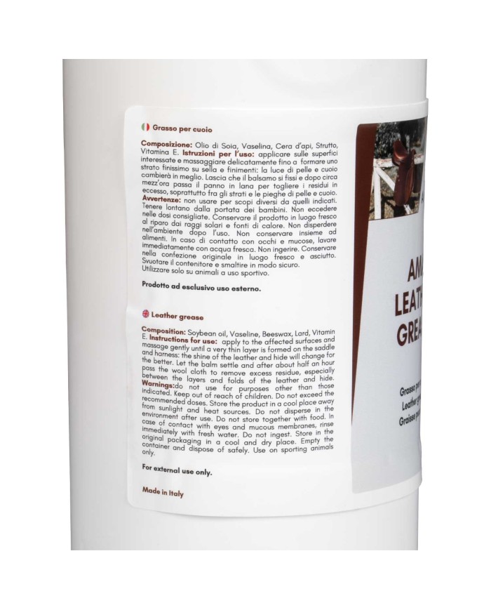 AMA LEATHER GREASE GRASSO PER CUOIO (1 KG)