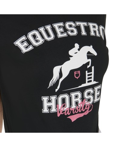 WOMEN S HORSE VARSITY COTTON T-SHIRT