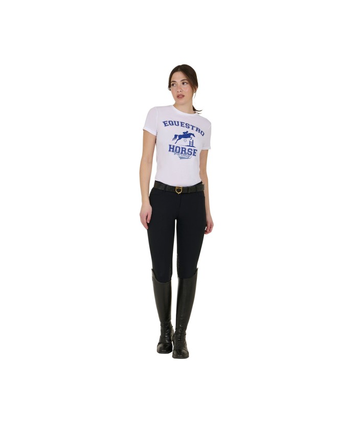 WOMEN S HORSE VARSITY COTTON T-SHIRT