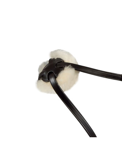 Capezzina messicana in cuoio con chiudibocca