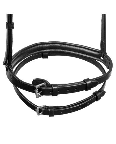 Capezzina in cuoio con chiudibocca removibile