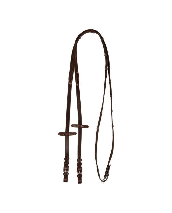 WEB REINS W/LEATHER STOPS