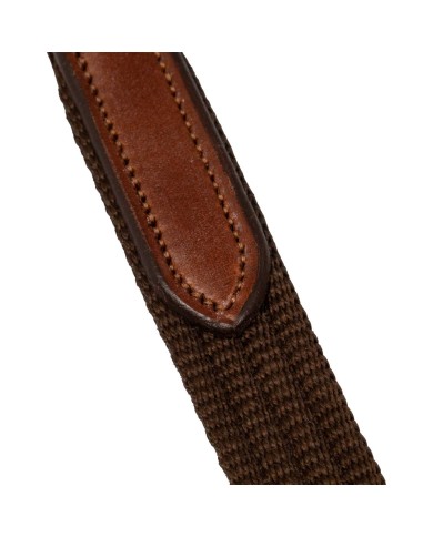 WEB REINS W/LEATHER STOPS
